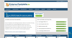 Desktop Screenshot of externe-festplatte.de